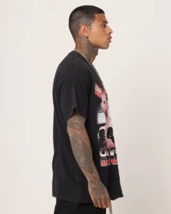 UFC By Goat Crew Bo Nickal Vintage T-Shirt Black Wash -Culture Kings 02046307 YB295 mens 0050