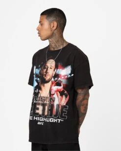 UFC By Goat Crew The Highlight Justin Gaethje Vintage T-Shirt Black Wash 13 UFC By Goat Crew The Highlight Justin Gaethje Vintage T-Shirt Black Wash -Culture Kings 02046309 YB295 mens 0062