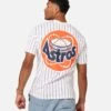 New Era Houston Astros Oversized T-Shirt White Pinstripe