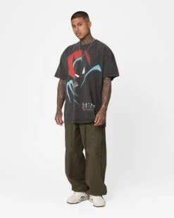 American Thrift X DC 1993 Batman Heavyweight Vintage T-Shirt Black Wash -Culture Kings 02046557 YB295 mens 00030