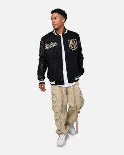 Pro Standard Vegas Golden Knights Wool Varsity Jacket Black -Culture Kings 02046738 YB001 mens 0030