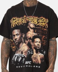UFC By Goat Crew Kevin Holland Trailblazer Vintage T-Shirt Black Wash -Culture Kings 02046788 YB295 mens 0040