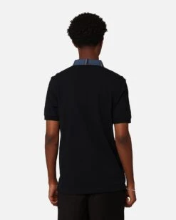 Fred Perry Graphic Collar Polo Shirt Navy -Culture Kings 02046861 YN200 mens 0040