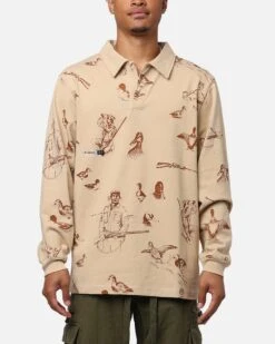 Students Golf Lauderdale Polo Shirt Sand