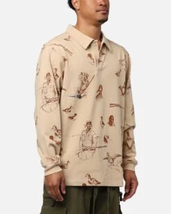 Students Golf Lauderdale Polo Shirt Sand -Culture Kings 02046868 YS214 mens 0060