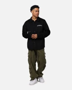 Students Golf Ackers Flannel Shirt Black -Culture Kings 02046871 YB001 mens 0030