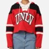 '47 BRAND 47 Brand Women's University Of Las Vegas Cropped Lacer Hoodie Red