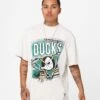 Mitchell & Ness Anaheim Ducks Abstract T-Shirt Silver Marle -Culture Kings 02047034 YS557 mens 0010