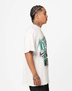 Mitchell & Ness Anaheim Ducks Abstract T-Shirt Silver Marle -Culture Kings 02047034 YS557 mens 0050