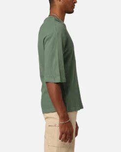 XXIII Waffle Midsleeve T-Shirt Sage -Culture Kings 02047052 YS227 mens 000040