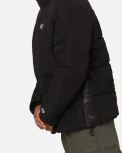 Champion Rochester Tape Puffer Jacket Black -Culture Kings 02047177 YB001 mens 00100