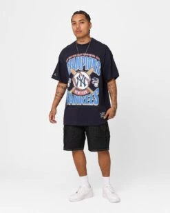 Majestic Athletic New York Yankees League Champs Boxy Oversized T-Shirt Seaborn -Culture Kings 02047345 YS777 mens 0020