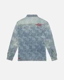 Ksubi X Juice Wrld K9 Stone Quilted Long Sleeve Shirt Denim -Culture Kings 02047403 YD300 mens 0070