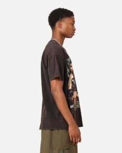 UFC By Goat Crew Shavkat Rakhmonov Vintage T-Shirt Black Wash -Culture Kings 02047503 YB295 mens 0050