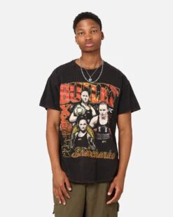 UFC By Goat Crew Valentina Shevchenko Vintage T-Shirt Black Wash