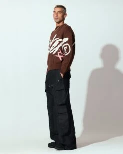 Loiter Spider Knit Sweater Brown -Culture Kings 02047589 YX300 mens 0020