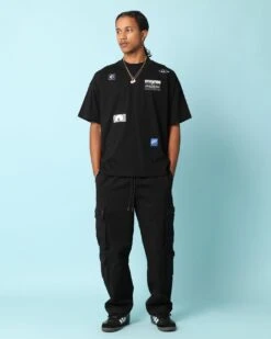 Carré Patchwork Oversized T-Shirt Black