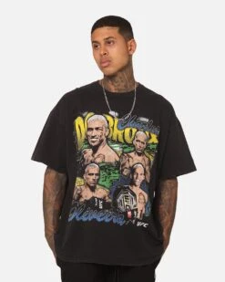 UFC By Goat Crew Charles "Do Bronx" Oliveira Charles The Champ Vintage T-Shirt Black Wash