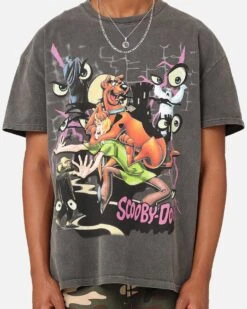 Goat Crew X Scooby-Doo Ruh Roh Heavyweight Vintage T-Shirt Black Wash -Culture Kings 02047907 YB295 mens 0040