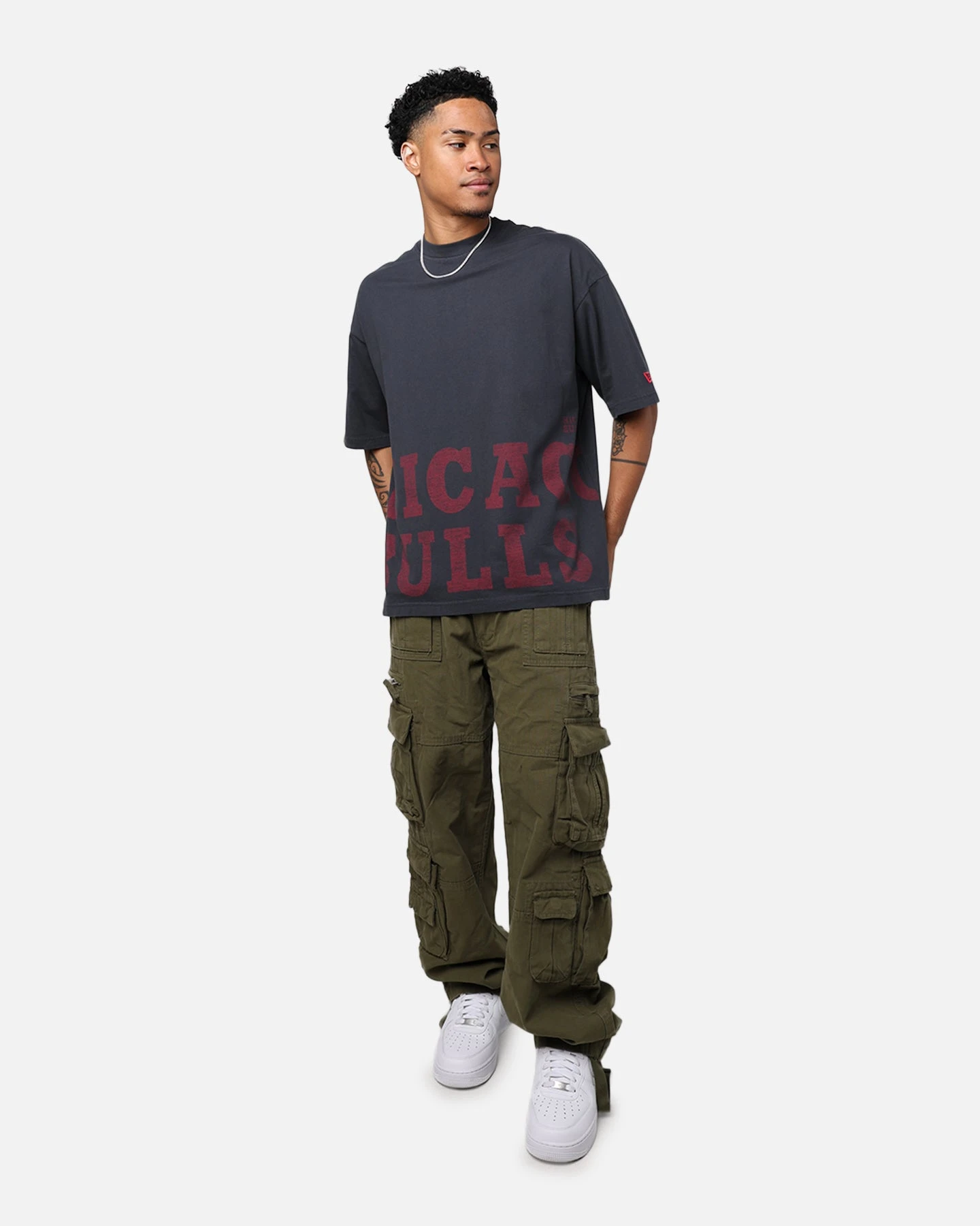 New Era Chicago Bulls Oversized T-Shirt Black 5 New Era Chicago Bulls Oversized T-Shirt Black - Image 3