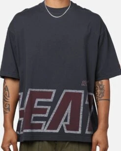New Era Miami Heat Oversized T-Shirt Black -Culture Kings 02047963 YB001 mens 00040