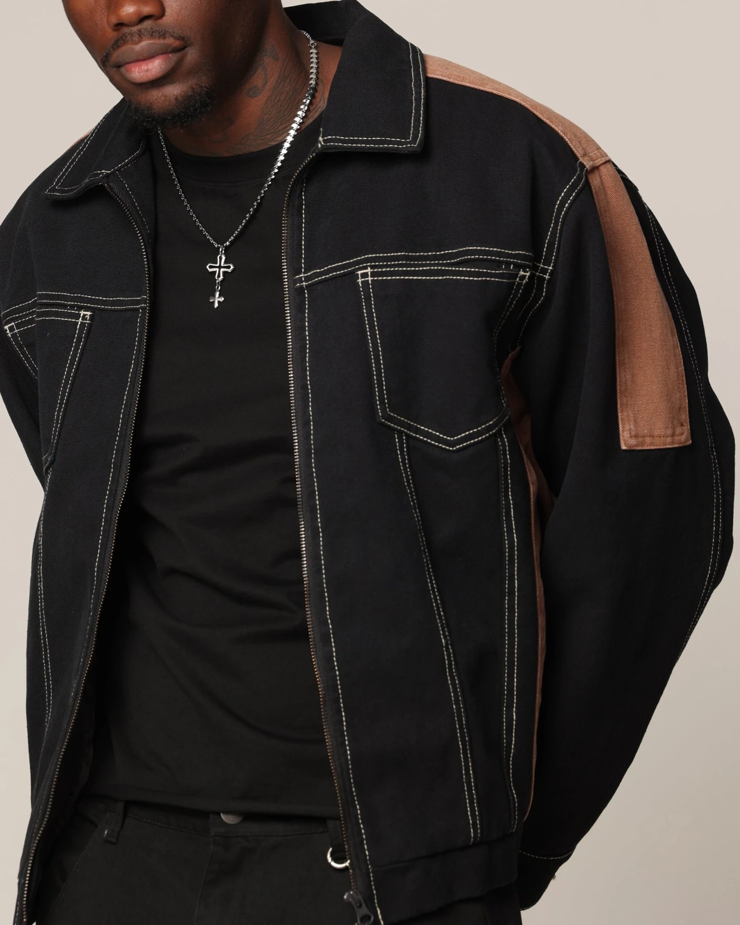 Saint Morta Outlaw Rodeo Jacket Black/Brown 9 Saint Morta Outlaw Rodeo Jacket Black/Brown - Image 7