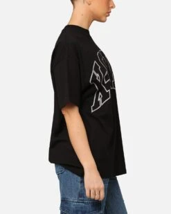 X-Girl Women's College Oversized T-Shirt Black -Culture Kings 02048021 YB001 womens 0040