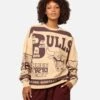 Mitchell & Ness Women's Chicago Bulls League Crewneck Warm Sand -Culture Kings 02048036 YS106 womens 0010