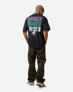 Culture Kings Anaheim Ducks Smash T-Shirt Washed Black -Culture Kings 02048146 YW607 mens 0060