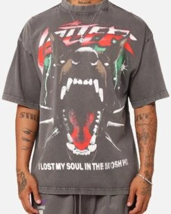 Loiter Riot Squad Vintage T-Shirt Charcoal Grey -Culture Kings 02048213 YD720 mens 0040