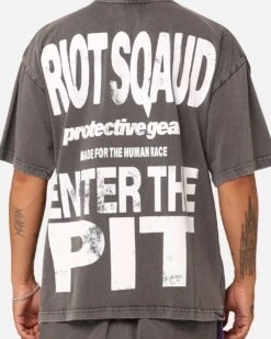 Loiter Riot Squad Vintage T-Shirt Charcoal Grey -Culture Kings 02048213 YD720 mens 0050