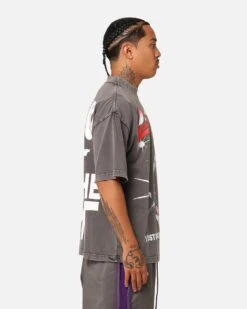 Loiter Riot Squad Vintage T-Shirt Charcoal Grey -Culture Kings 02048213 YD720 mens 0060