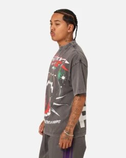 Loiter Riot Squad Vintage T-Shirt Charcoal Grey -Culture Kings 02048213 YD720 mens 0070