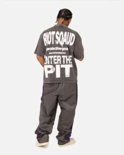 Loiter Riot Squad Vintage T-Shirt Charcoal Grey -Culture Kings 02048213 YD720 mens 0080