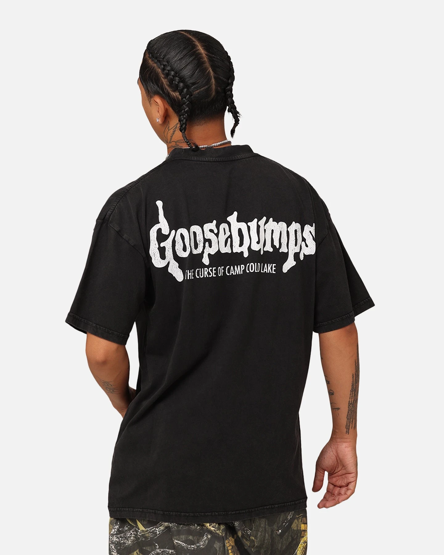 American Thrift X Goosebumps Cold Lake Vintage T-Shirt Black Wash 4 American Thrift X Goosebumps Cold Lake Vintage T-Shirt Black Wash - Image 2