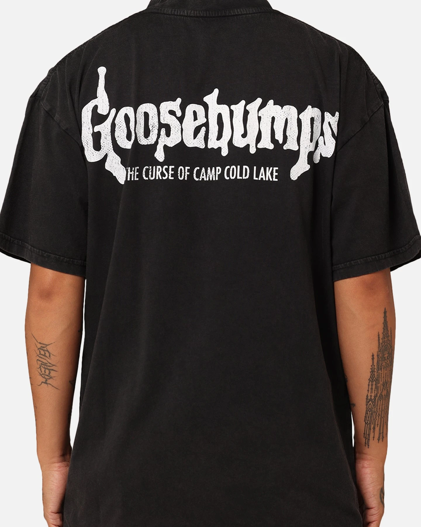 American Thrift X Goosebumps Cold Lake Vintage T-Shirt Black Wash 7 American Thrift X Goosebumps Cold Lake Vintage T-Shirt Black Wash - Image 5
