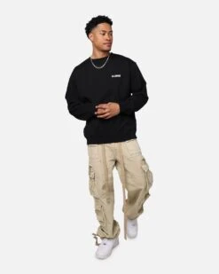 X-Large Chenille Slanted OG Crewneck Black -Culture Kings 02048257 YB001 mens 0030