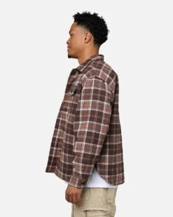 X-Large Quilted Flannel Shirt Brown 13 X-Large Quilted Flannel Shirt Brown -Culture Kings 02048261 YX300 mens 0050