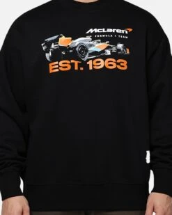 Mitchell & Ness X McLaren X Culture Kings Las Vegas Collection Vintage Car Poster Crewneck Black -Culture Kings 02048271 YB001 mens 0020