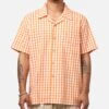 Carrots By Anwar Badge Button Up Shirt Orange -Culture Kings 02048284 YO200 mens 0010