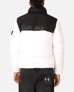 Calvin Klein Blocking Puffer Jacket Bright White -Culture Kings 02048287 YB974 mens 0040