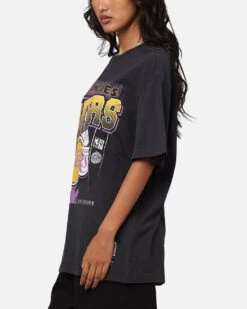 Mitchell & Ness Los Angeles Lakers Brush Off 2.0 T-Shirt Faded Black -Culture Kings 02048296 YB554 womens 0050