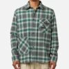 Raised By Wolves Plaid Flannel Shirt Eucalyptus -Culture Kings 02048303 YE023 mens 0010