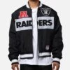 Majestic Athletic Las Vegas Raiders Moto Jacket Faded Black