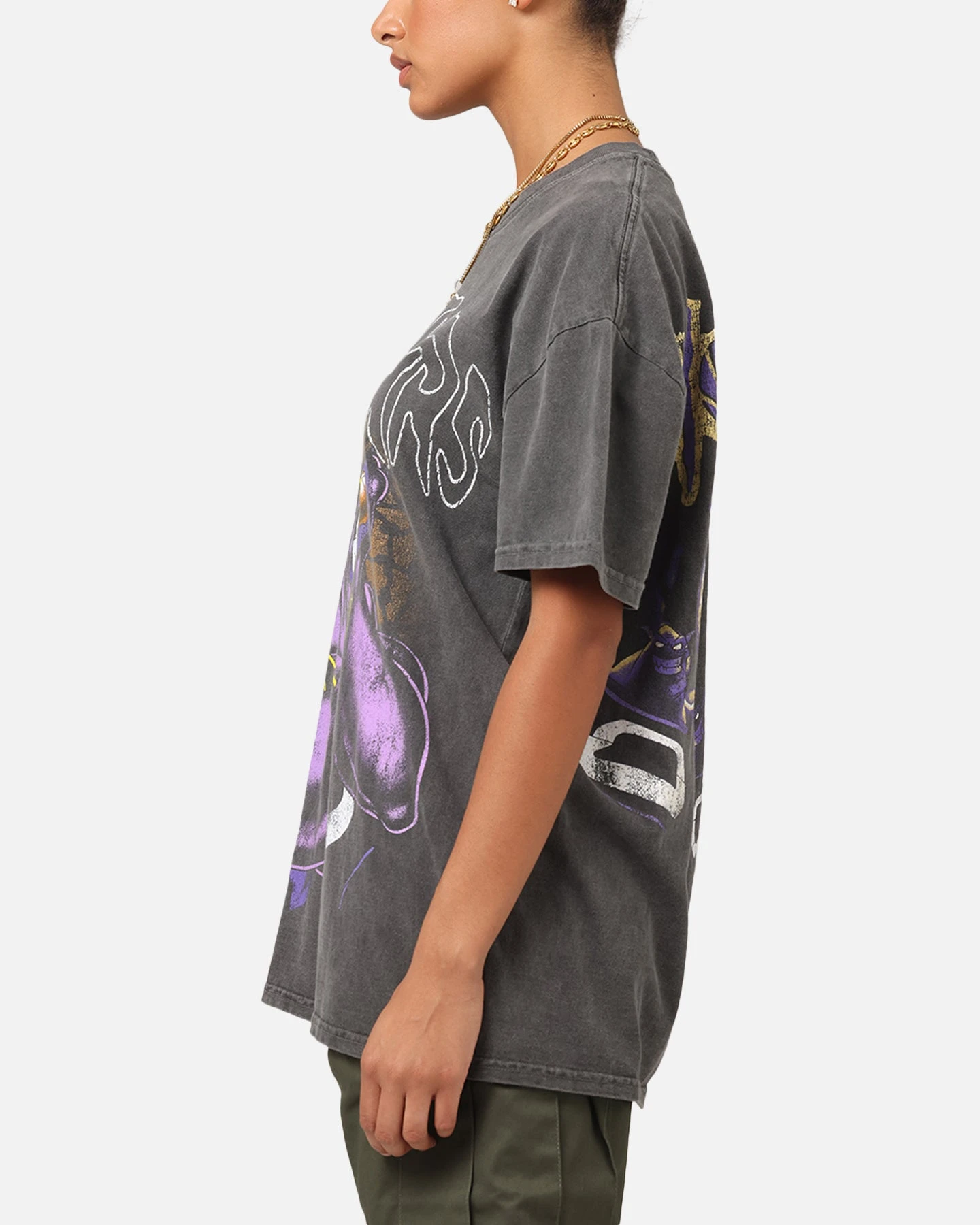 American Thrift X Space Jam Monstars Heavyweight Vintage T-Shirt Black Wash 8 American Thrift X Space Jam Monstars Heavyweight Vintage T-Shirt Black Wash - Image 6