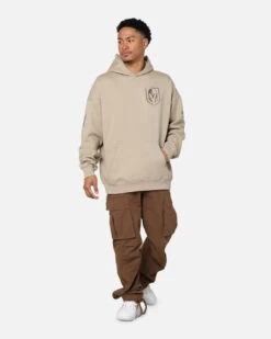 Pro Standard Vegas Gold Knights Drop Shoulder Hoodie Taupe -Culture Kings 02048431 YT800 mens 0060
