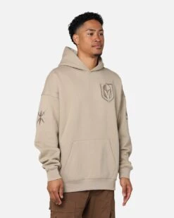 Pro Standard Vegas Gold Knights Drop Shoulder Hoodie Taupe -Culture Kings 02048431 YT800 mens 0080