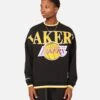 Mitchell & Ness Los Angeles Lakers Shooting Crewneck Black -Culture Kings 02048561 YB001 mens 0010