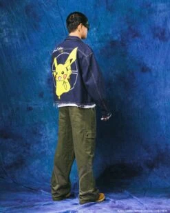 Pokémon By Loiter Pikachu Denim Jacket Indigo -Culture Kings 02048568 YI001 mens 0000000040