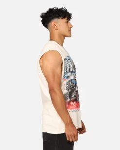 Goat Crew Motors Muscle T-Shirt Off White -Culture Kings 02048593 YO007 mens 0050